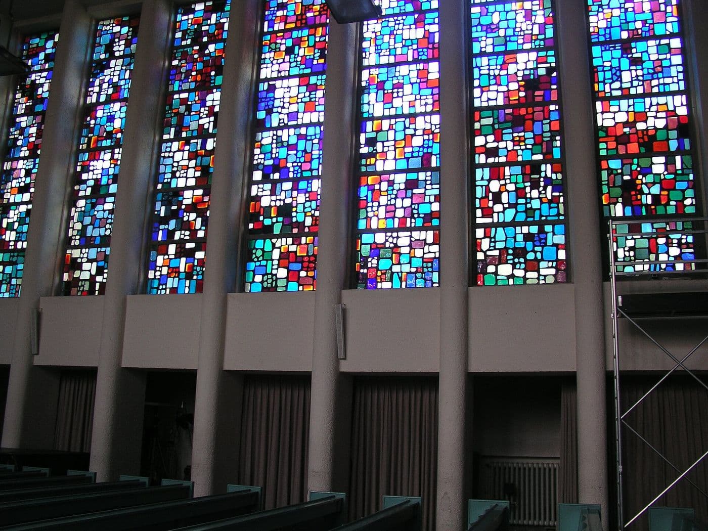 Interior of the Jesus-Christus-Kirche in Berlin-Dahlem