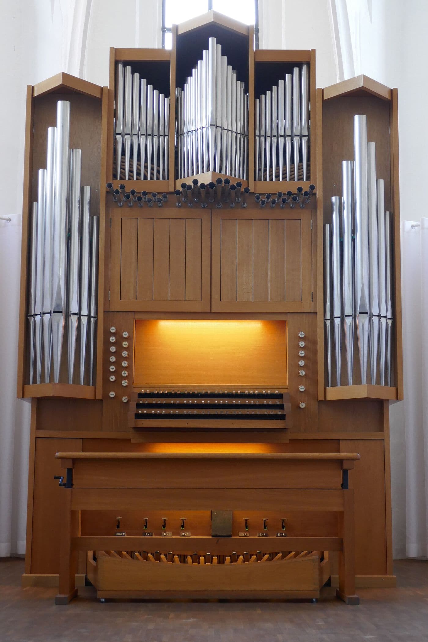 Orgel in der Apsis der Kapelle St. Johannis in Bamberg